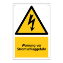 Warnung vor Stromschlaggefahr