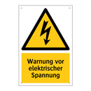 Warnung vor elektrischer Spannung