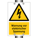 Warnung vor elektrischer Spannung
