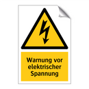 Warnung vor elektrischer Spannung