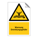 Warnung Ertrinkungsgefahr
