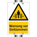 Warnung vor Einklemmen