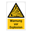 Warnung vor Explosion