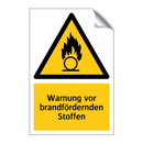 Warnung vor brandfördernden Stoffen