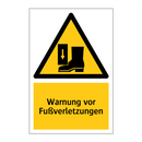 Warnung vor Fußverletzungen