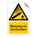 Warnung vor Gasflaschen