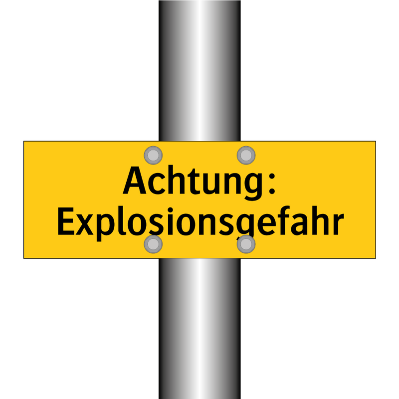 Achtung: Explosionsgefahr
