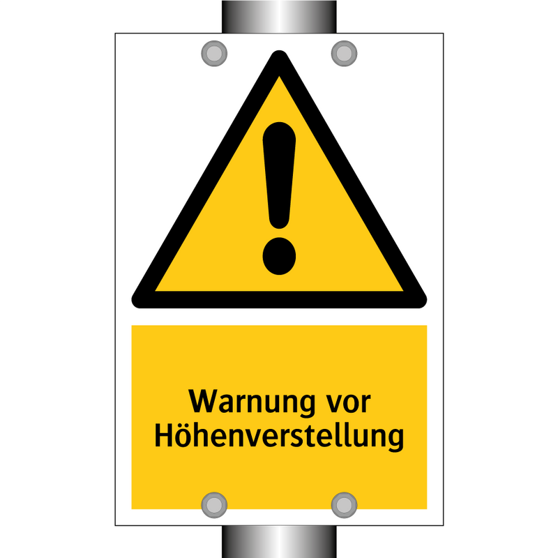 Warnung vor Höhenverstellung