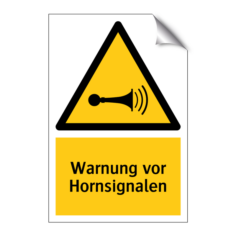 Warnung vor Hornsignalen