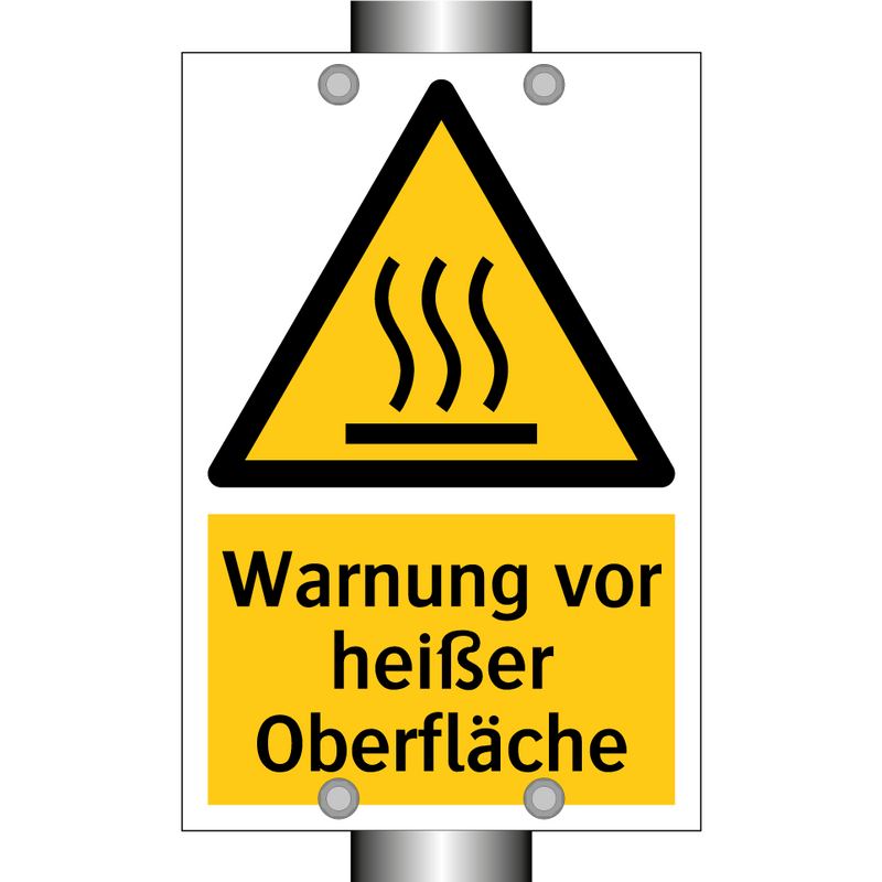 Warnung vor heißer Oberfläche