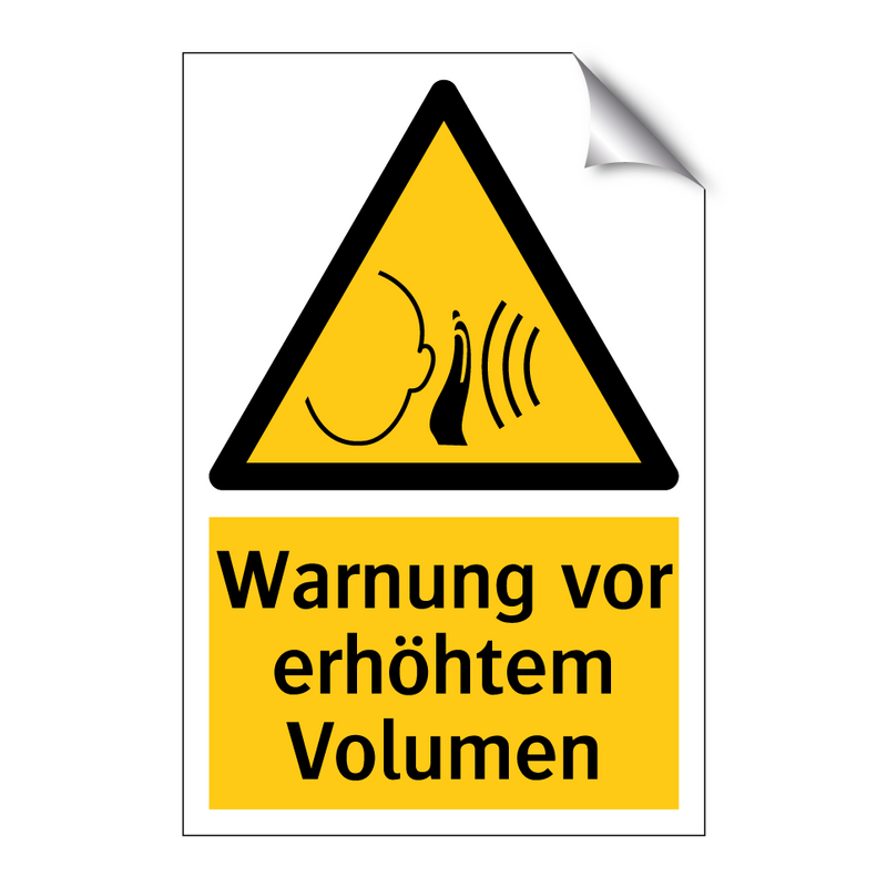 Warnung vor erhöhtem Volumen