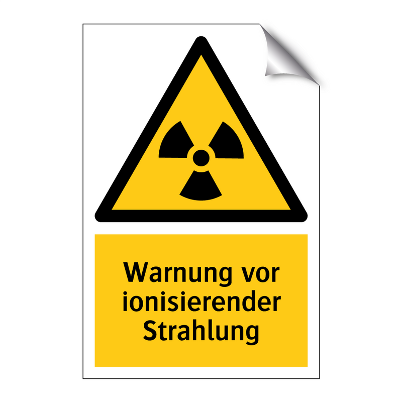 Warnung vor ionisierender Strahlung