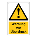 Warnung vor Überdruck