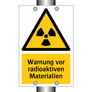 Warnung vor radioaktiven Materialien