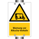 Warnung vor Rikscha-Verkehr