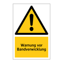 Warnung vor Bandverwicklung