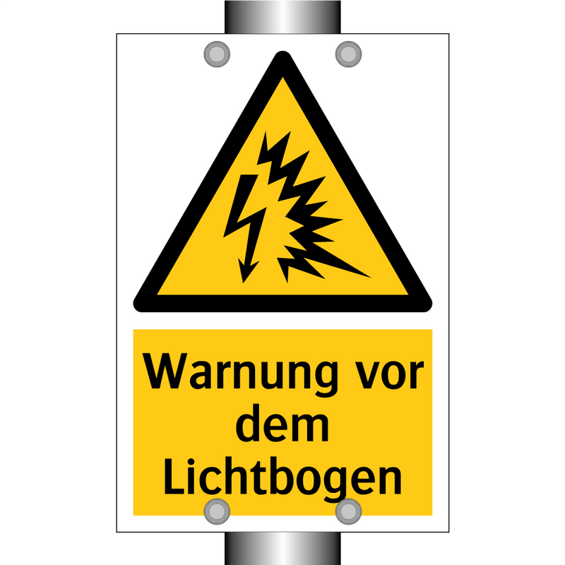 Warnung vor dem Lichtbogen