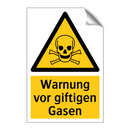 Warnung vor giftigen Gasen