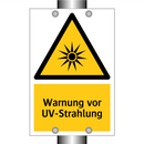 Warnung vor UV-Strahlung
