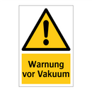 Warnung vor Vakuum