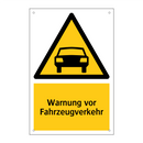 Warnung vor Fahrzeugverkehr