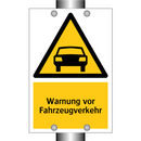 Warnung vor Fahrzeugverkehr