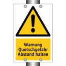 Warnung Quetschgefahr Abstand halten
