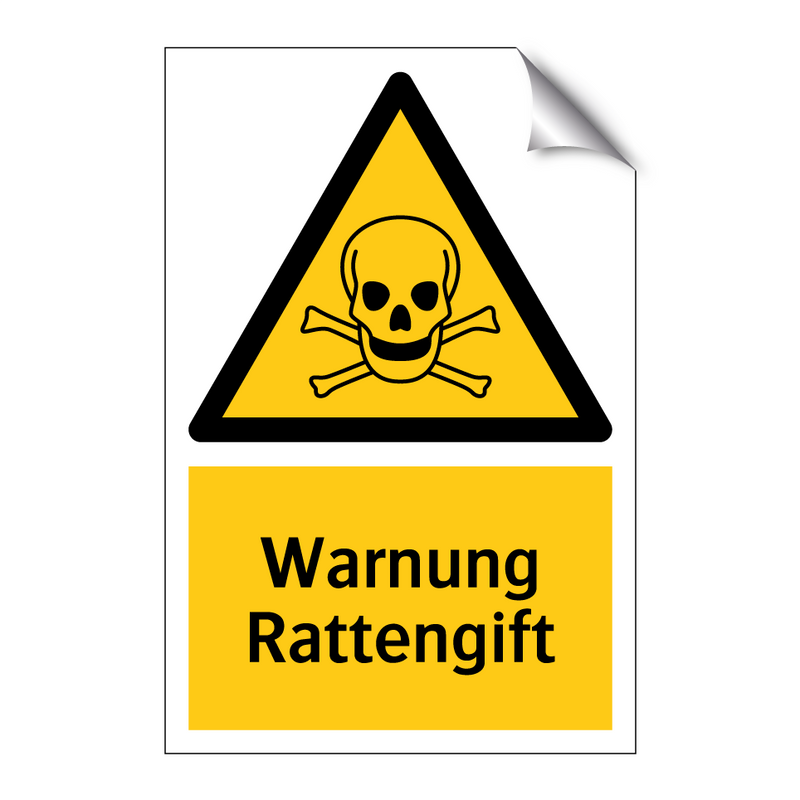 Warnung Rattengift