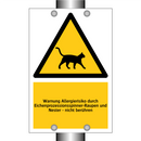 Warnung Allergierisiko durch Eichenprozessionsspinner-Raupen und Nester - nicht berühren