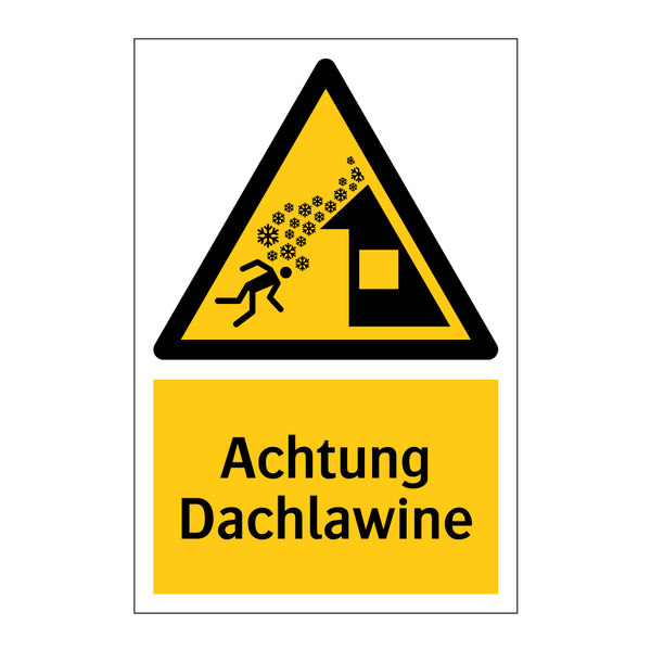 Achtung Dachlawine