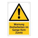 Warnung Dreharbeiten im Gange Kein Zutritt