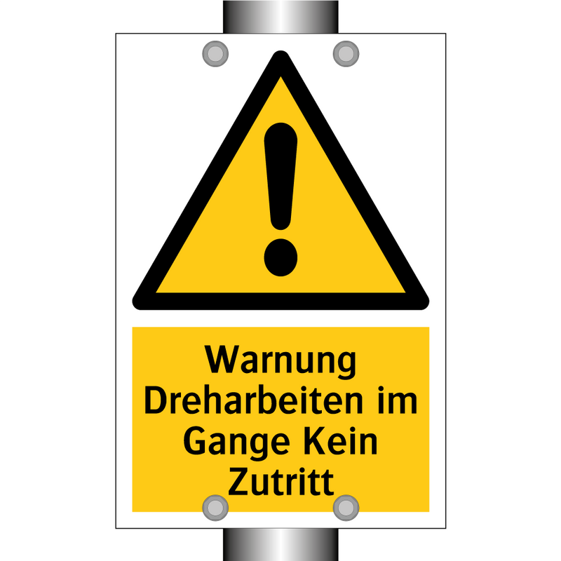 Warnung Dreharbeiten im Gange Kein Zutritt