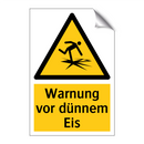 Warnung vor dünnem Eis