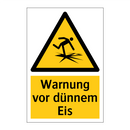 Warnung vor dünnem Eis