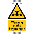 Warnung starke Strömungen