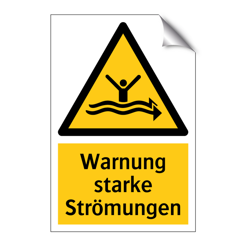 Warnung starke Strömungen