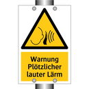 Warnung Plötzlicher lauter Lärm