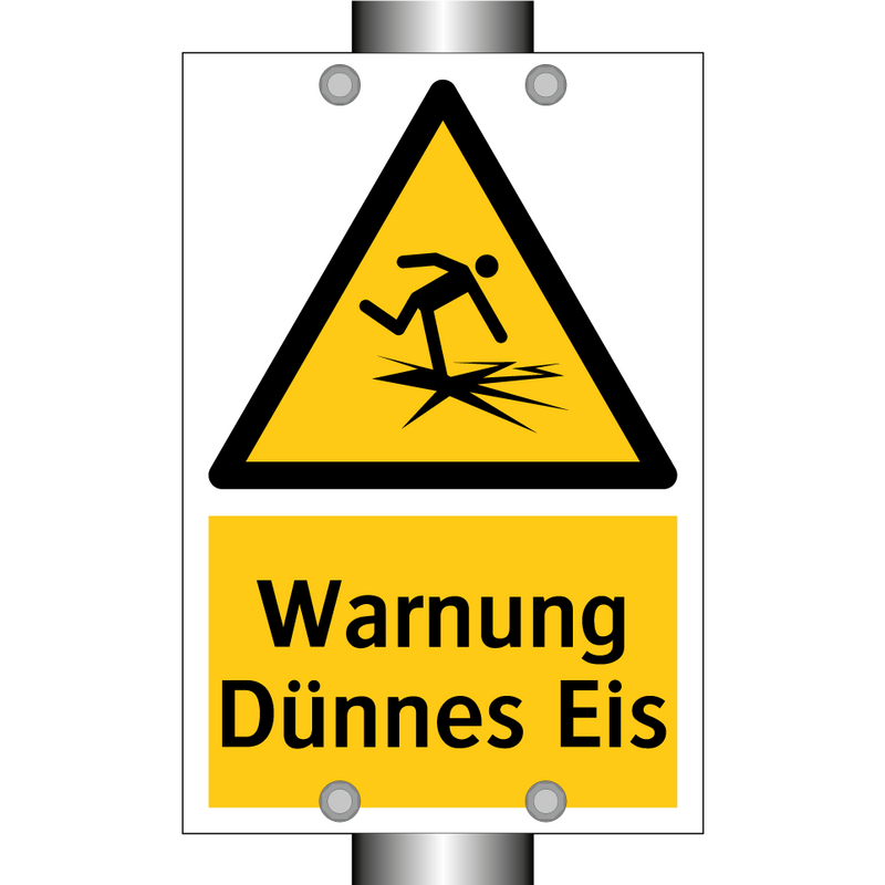 Warnung Dünnes Eis