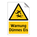 Warnung Dünnes Eis