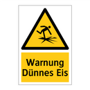 Warnung Dünnes Eis