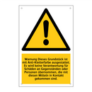 Warnung Dieses Grundstück ist mit Anti-Kletterfarbe ausgestattet. Es wird keine Verantwortung für Schäden an Gegenständen oder Personen übernommen, die mit diesen Mitteln in Kontakt gekommen sind.