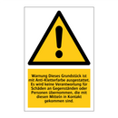 Warnung Dieses Grundstück ist mit Anti-Kletterfarbe ausgestattet. Es wird keine Verantwortung für Schäden an Gegenständen oder Personen übernommen, die mit diesen Mitteln in Kontakt gekommen sind.