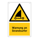 Warnung an Strandsurfer