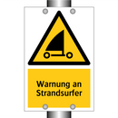 Warnung an Strandsurfer