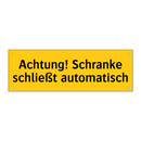 Achtung! Schranke schließt automatisch