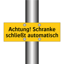 Achtung! Schranke schließt automatisch