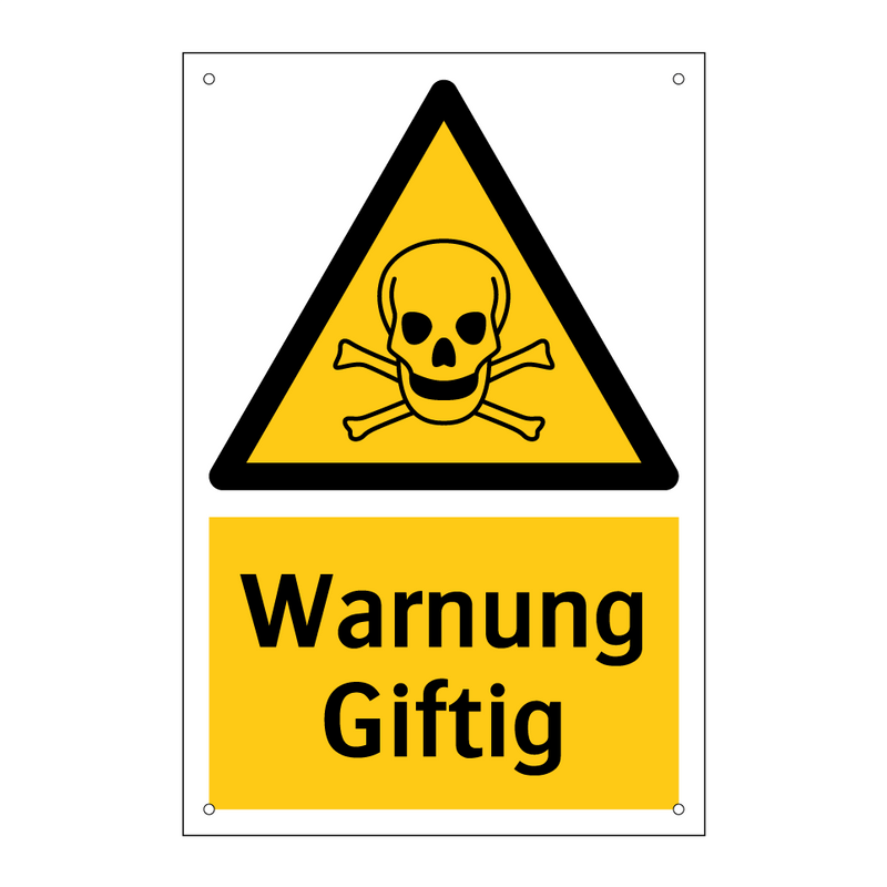 Warnung Giftig