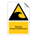 Warnung Tsunami-Gefahrenzone