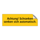 Achtung! Schranken senken sich automatisch.