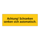Achtung! Schranken senken sich automatisch.